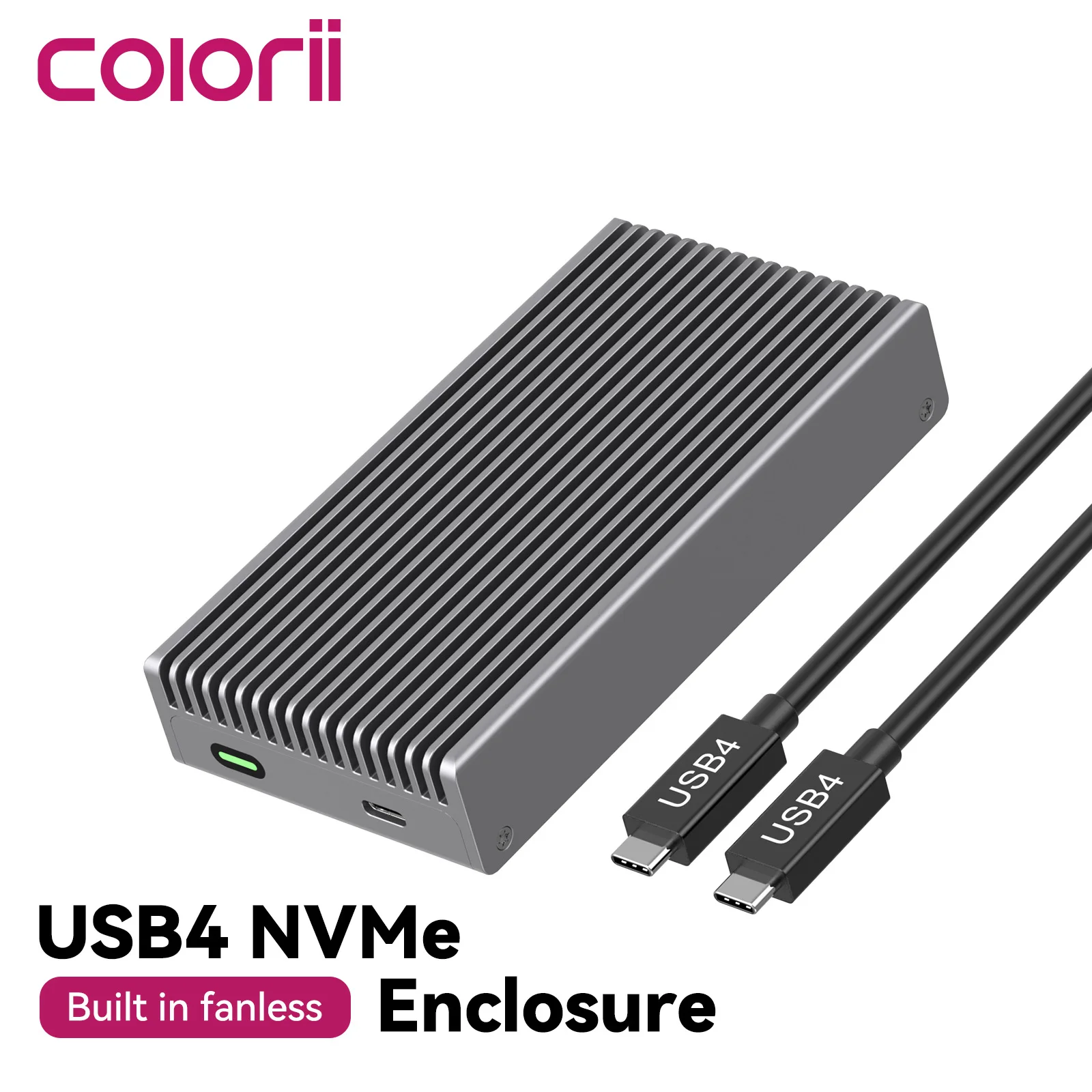 Usb4 40Gbps External Ssd 8Tb - حاوية USB4 M.2 NVMe SSD بسرعة