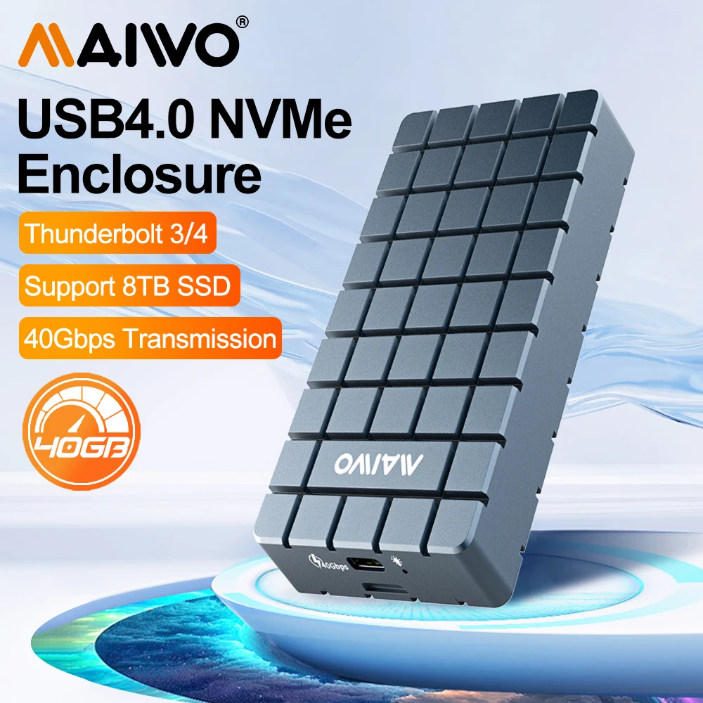 Usb4 40Gbps External Ssd 8Tb - MAIWO-حافظة محرك أقراص صلبة خارجية ،