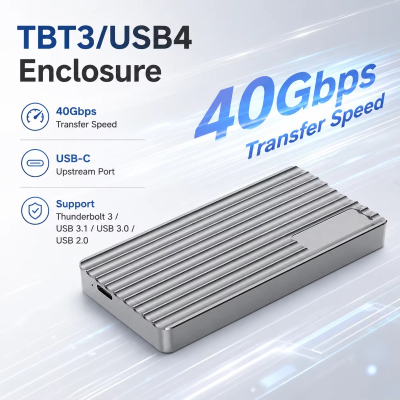 Usb4 40Gbps External Ssd 8Tb - علبة خارجية محمولة لـ M.2 NVMe