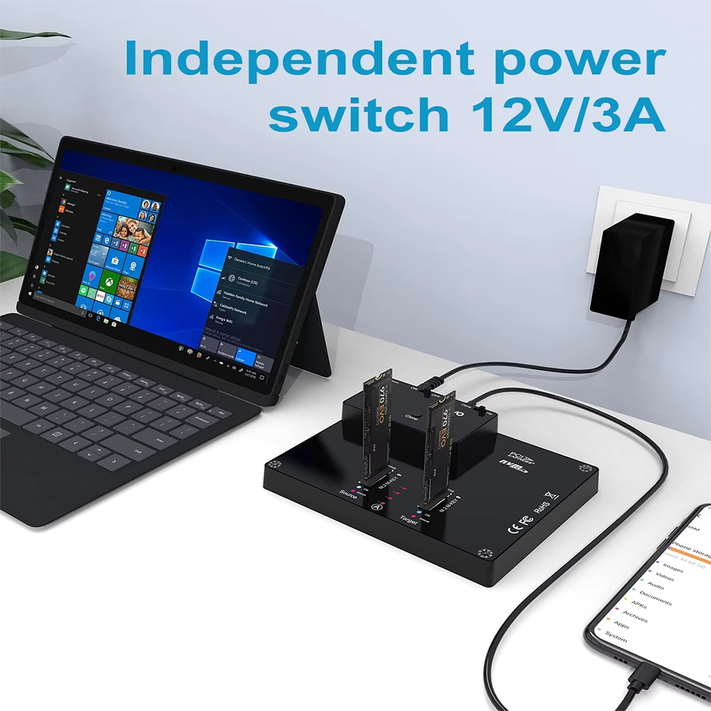 محطة إرساء MAIWO 2 Bay M2 NVMe - مراجعة 8Tb M2 Nvme Ssd وسعره