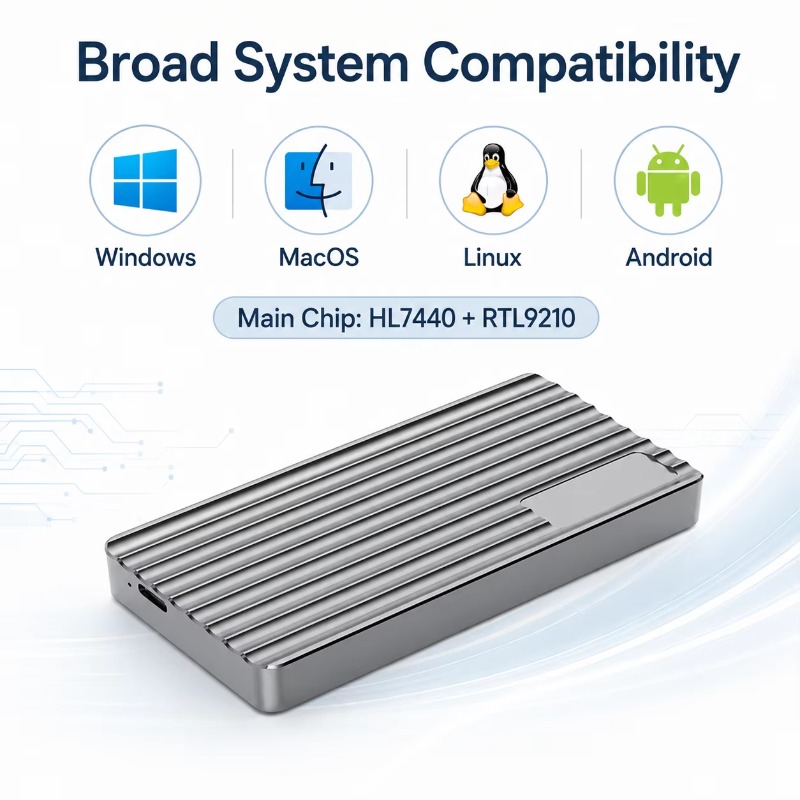 علبة خارجية محمولة لـ M.2 NVMe - مراجعة Usb4 40Gbps External Ssd 8Tb وسعره